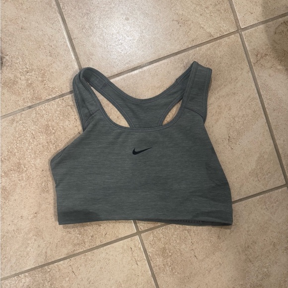 Nike Women's Charcoal Sports Bra - Picture 1 of 2